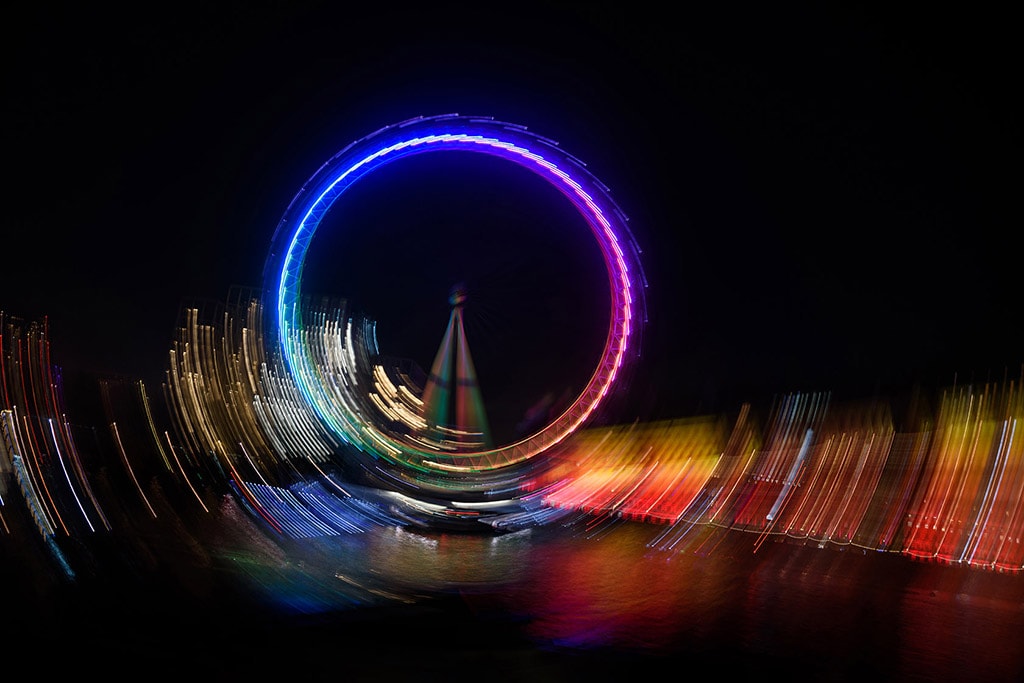 London Eye on Diwali night special ICM photography technique