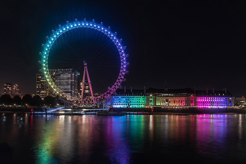 London Eye on Diwali night photography in 2022