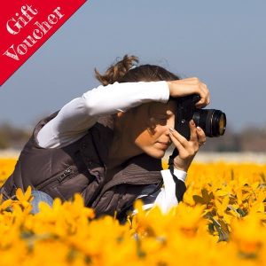 gift voucher for outdoor flower photography course